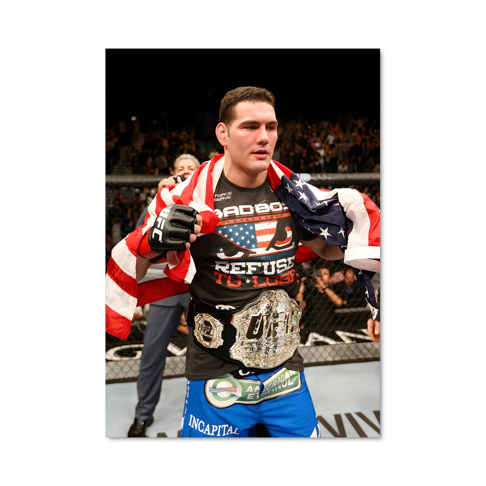 Poster Combat en Bleu – affiche MMA